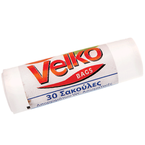 Σακούλες απορριμάτων WC αρωματικές άσπρες 50x50cm